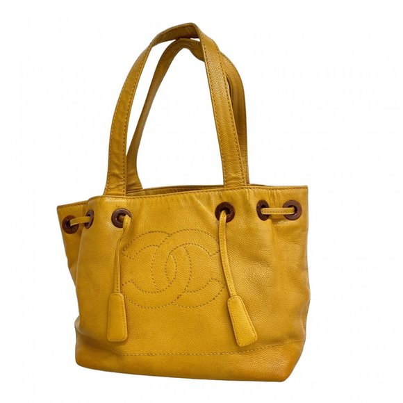 Chanel handbag in caviar skin mustard for women - Picture 1 of 11